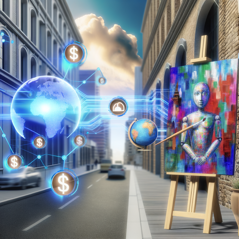 Fusión entre creatividad humana e inteligencia artificial.