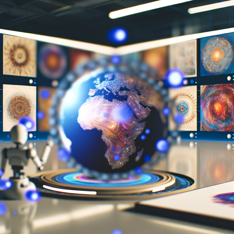 Proceso de creación artística con inteligencia artificial.